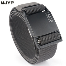 Automatic quick release nylon sports outdoor magnetic buckle multifunctional military training tactical belt Mens Military fan canvas belt belt