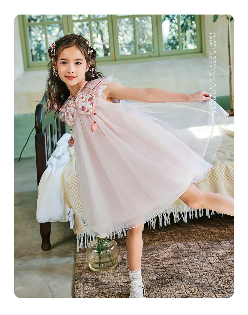 波亚米特 2022年夏季款 女童中国风公主裙 天猫优惠券折后￥129包邮（￥139-10）110~150码可选