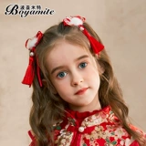 Аксессуар для волос, детская милая подарочная коробка, красная заколка для волос, шпильки для волос, китайский стиль, в западном стиле