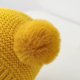 Детская демисезонная шерстяная удерживающая тепло милая трикотажная флисовая зимняя шапка для раннего возраста