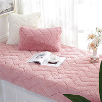 Long hair floating window mat set window mat bedroom balcony mat blanket modern simple plush tatami cushion custom made