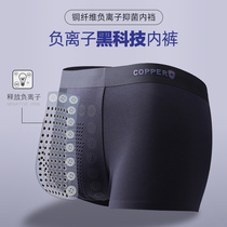 Mens underwear summer mens boxer shorts Ice silk Woodale antibacterial thin breathable boxer shorts head