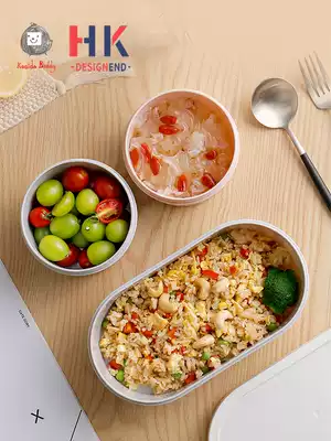 pp lunch box stainless steel Children's grid lunch box with lid divider adult insulated lunch box