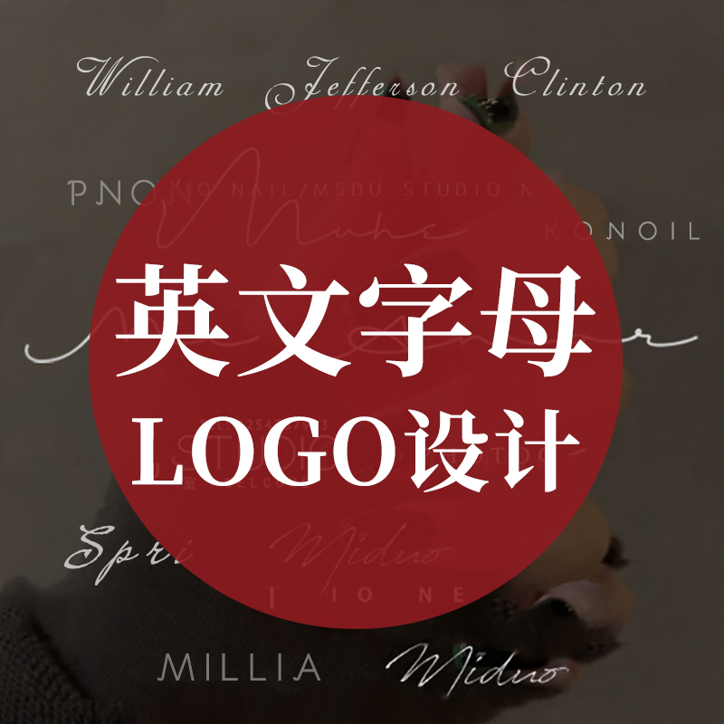 Letter Signs Design Original English Store Name Icon ID Font Cartoon Avatar Custom Design Trademark