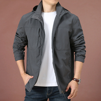 Outdoor multi-bag tooling quick-dry jacket men 2021 autumn fashion casual mens charge mens coat tide
