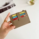 Ультратонкий картхолдер, кожаная сумка через плечо для водительских прав, тонкий кошелек, из натуральной кожи, воловья кожа