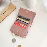 Изысканный бумажник, плетеный небольшой дизайнерский модный брендовый кошелек, из натуральной кожи