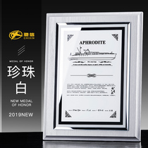 Medal custom creative wooden wooden bracket plaque Certificate letter of appointment custom competition souvenir Crystal license plate custom