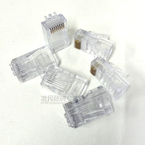 Kangpiandu Amp Super Five Category Grid Crystal Head Rj45 Сетевой кабель [Продажа] 8-554720-3