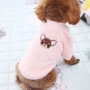Quần áo chó con chó cưng quần áo mùa thu và mùa đông Teddy gấu Xiong Bomei Phim hoạt hình lông cừu nhỏ chó con chó quần áo - Quần áo & phụ kiện thú cưng phụ kiện thú cưng