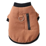 Одежда для собак, утолщенная и красивая хлопчатобумажная одежда, нескользящая и грязная одежда для двуногих домашних животных на выходе, однотонная хлопчатобумажная одежда с кнопками.