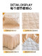 New Korean-Style Lace Pastoral Style All-Cotton Quilted Bed Skirt Single Piece Thickened Pure Cotton Lace Bed Cover Bed Skirt Three-Piece Set