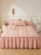 Casual Cotton Bed Skirt Single Piece 2026 New Model Suitable for All Seasons Quilted Bed Cover with Skirt Princess Style Bedspread Pure Cotton
