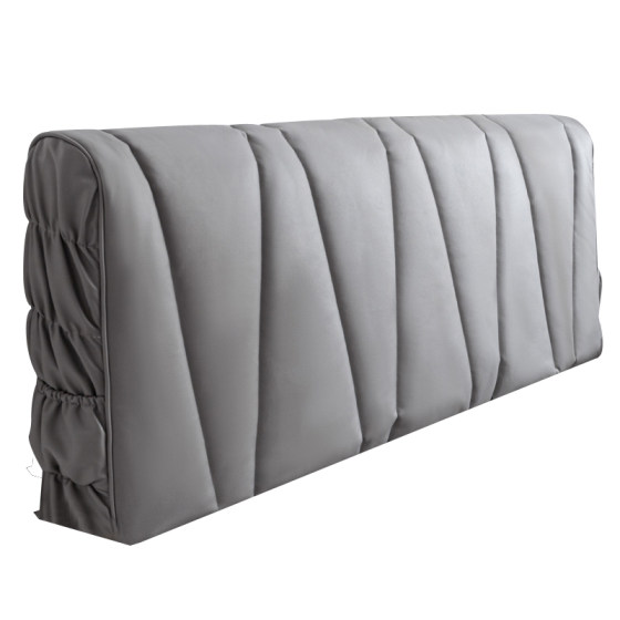 Bedside Cover 2026 New Model Tech Fabric Full Coverage Universal Thickened High-End Leather Wood Bed Backrest Soft Cover Classy and Elegant