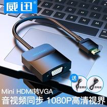 HDMI to VGA with audio micro miniHDMI adapter notebook camera tablet connection large screen display