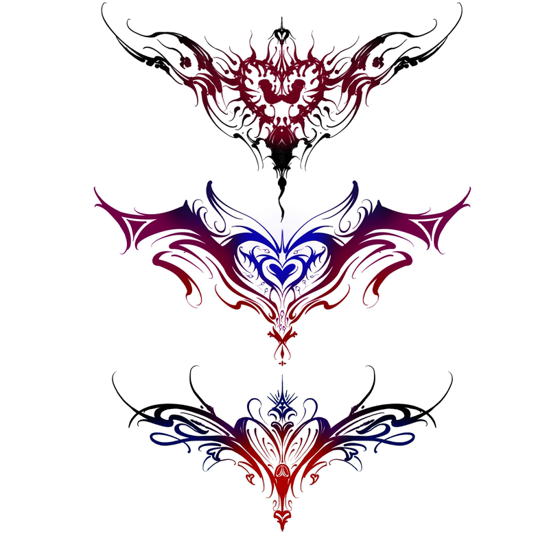 New Exclusive Succubus Tattoo Stickers for Women, Private Herbal Juice Tattoo Cover-Up Stickers for Lower Abdomen, Back, Waist, and Chest