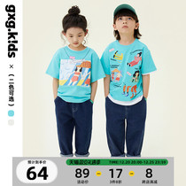 gxgkids children's clothing t shirt 2022 summer new artist coalition IP short sleeve t shirt children top