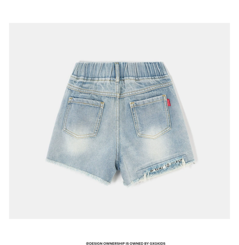 gxg quần áo trẻ em cô gái quần short denim 2020 mùa hè mới quần dài trẻ em hot quần mỏng kiểu tây cô gái nhỏ quần âu - Quần jean