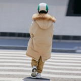 Летняя одежда, детский пуховик, длинное термобелье, куртка, средней длины, увеличенная толщина