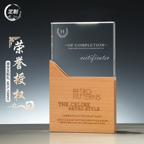 Wooden Trophies Creative Crystal Lettering TROPHIES CUSTOM MUTO MEDALS ANTI-PLAGUE TROPHIES CELEBRATE THE ANNIVERSARY OF THE TROPHY