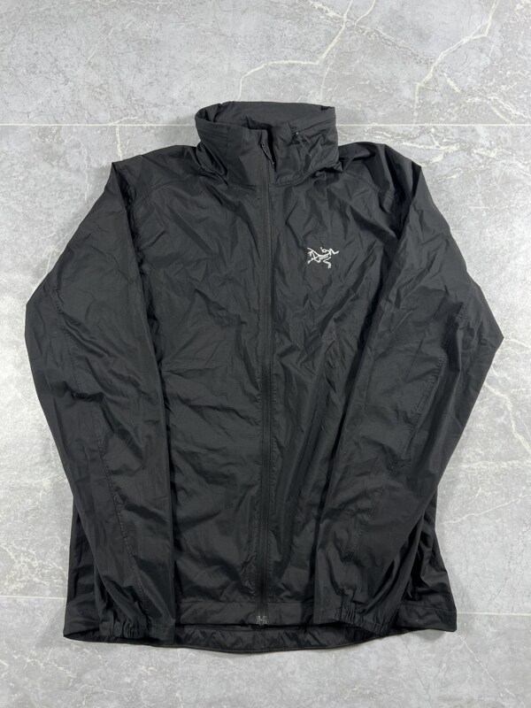 Authentic In-Stock Arcteryx Nodin Windproof Stand-Up Collar Hooded Jacket, Lightweight Windproof and Sun Protection Clothing