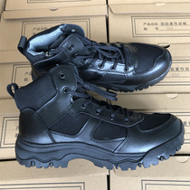 New training shoes mens fire-fighting physical training shoes ultra-light running liberation shoes side zipper mesh breathable fire-fighting shoes