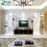 Плитка фон стена современная простая телевизионная стена Популярная линия 3D Микро -кристаллический камень пленка и телевизионная стена мраморная граница