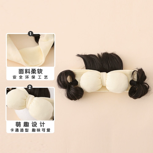 Детский летний тонкий аксессуар для волос, милый парик для девочек, повязка на голову