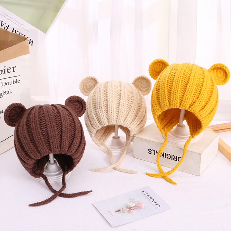 Children's hat Autumn and winter ear protection cute super cute Korean version of the tide baby hat Boy girl pullover hat more than 7 years old