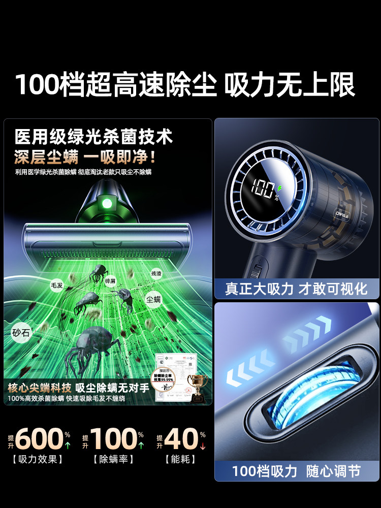 Car Vacuum Cleaner Handheld Small-Sized for Car and Home Use 2025 New Model Mini Wireless Super Powerful Suction Machine for Car Interior