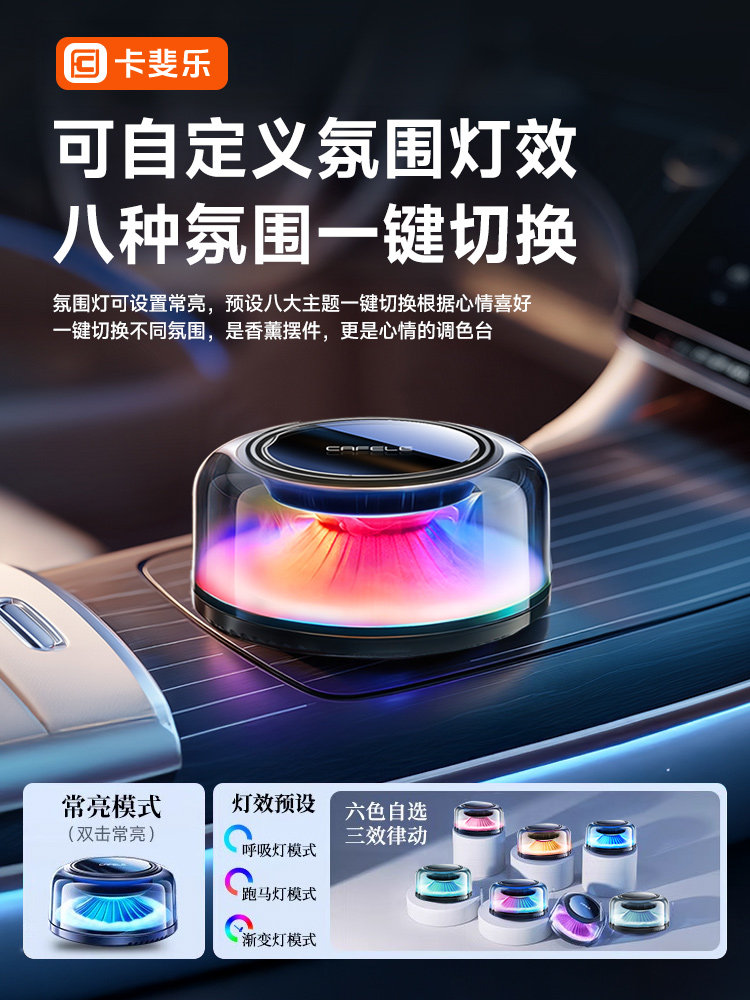 2026 New Car Air Freshener, Long-Lasting Fragrance, Solar-Powered Decoration, High-End for Men and Women