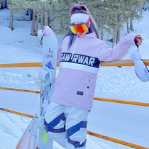 2021 new veneers ski suit womens winter boomer waterproof windproof and detachable outdoor lovers ski blouses