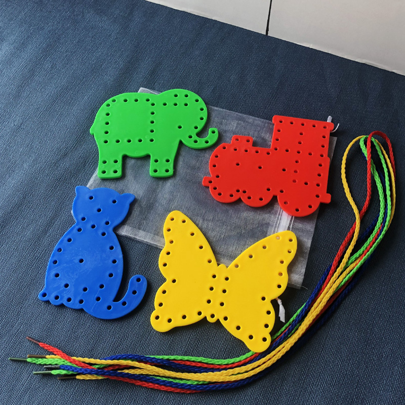Children's puzzle threading plate toy baby fine action cultivating focus training 3-4-6 year old male girl teaching aids