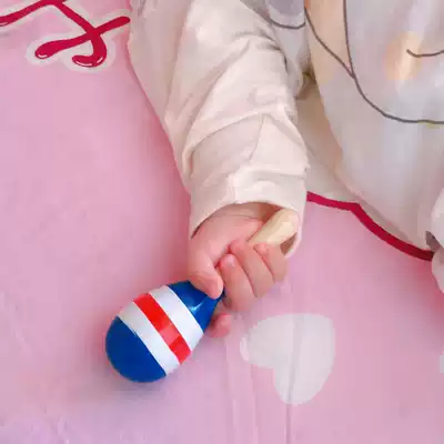 3-5-8-18 months baby early education Orff music sensory toy wooden sand hammer kindergarten rhythm instrument