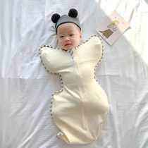 love baby anti-startle sleeping bag spring and autumn surrender newborn baby swaddling four seasons cotton anti-kick quilt