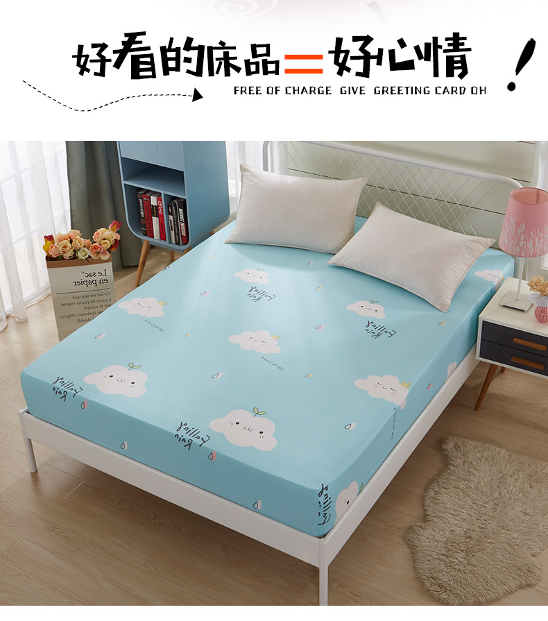 Khăn trải giường đơn mảnh 100% cotton trải giường nệm bọc bông vải cotton Simmons nệm bọc bảo vệ 1,8m giường - Trang bị Covers Ga phủ giường