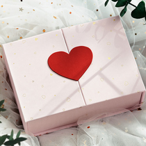 Gift box birthday gift box empty box large companion gift box ins Wind Net red box Valentines day gift box