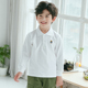 dài tay trẻ em T-shirt boy ve áo POLO bottomshirt trẻ em hàng đầu tại con lớn của Hàn Quốc phiên bản của mùa xuân và mùa thu váy thủy triều năm 2020.