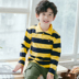 dài tay trẻ em T-shirt boy ve áo POLO bottomshirt trẻ em hàng đầu tại con lớn của Hàn Quốc phiên bản của mùa xuân và mùa thu váy thủy triều năm 2020. 