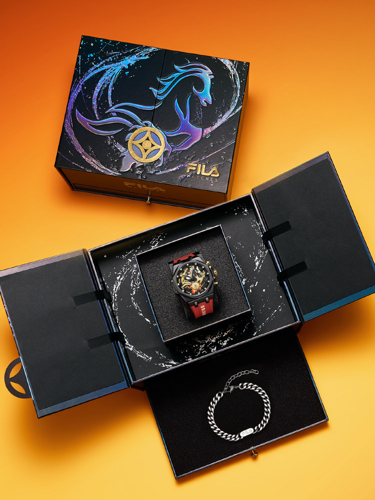 Fila Multifunctional Men's Watch, Year of the Horse New Year Gift, 2026 New Model, Gift Box Watch for Boyfriend, 6756