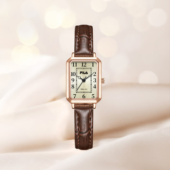 Fila Women's Watch Niche Light Luxury Retro Watch Versatile Elegant Birthday Gift for Best Friend Square Watch 6785