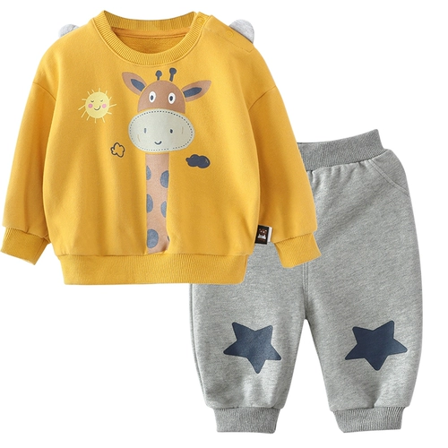 婴之舒 Детский демисезонный удерживающий тепло комплект, костюм мальчика цветочника, хлопковый пуховик