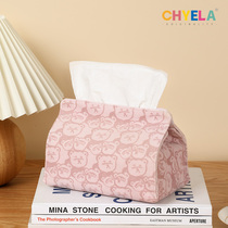 ins wind cute cartoon design feeling paper towel box napkin draw containing box home living room diy custom AB177