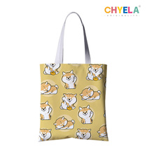 Carry x west wind Achai wolfberry cartoon canvas bag female firewood dog shoulder environmental protection shopping bag student AP372