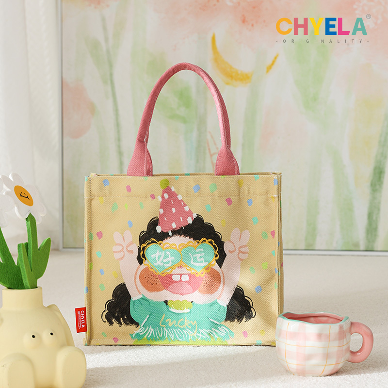 Caiyilai X Smelly Egg Cute and Unique Girl Handbag Good Luck Tote Gift Bag Qt479 Caiyilai X Smelly Egg Cute and Unique Girl Handbag Good Luck Tote Gift Bag Qt479
