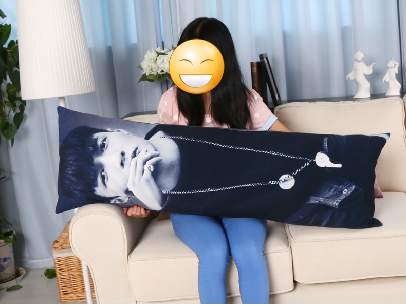 Sản xuất 101 Laiguan Lin Wanna áp phích một Go xung quanh đệm dạng gối con người với các mô hình cuộc sống-kích thước AU - Trở lại đệm / Bolsters ghế lười phòng ngủ