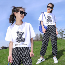 Girls Set 2022 New 12 Kids Sport 15-year-old Girls Summer Dress 13 Fashion Internet Red Womens Clothing 14