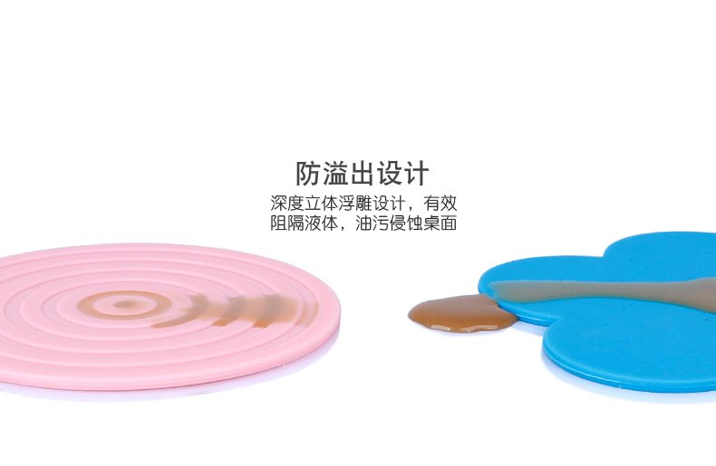Cup Cup Cup coaster Creative Set Round Cách nhiệt Silicone Mat placemat Chống trượt Bát bát Home Bar - Tách bình giữ nhiệt 500ml