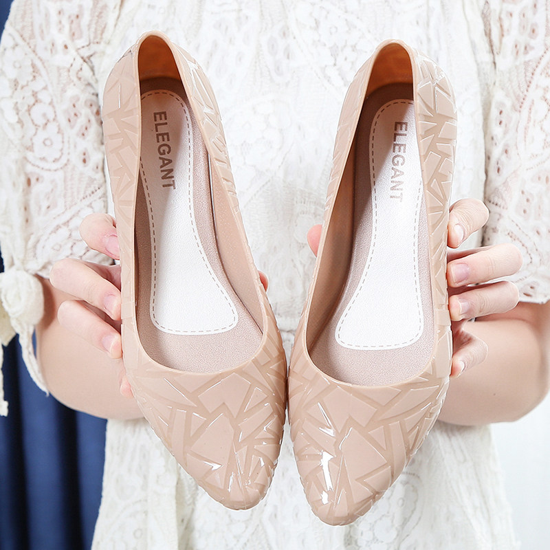 Shallow mouth toe sandals women's summer fashion new net infrared wear beach beach thick heel mother single shoes casual non-slip