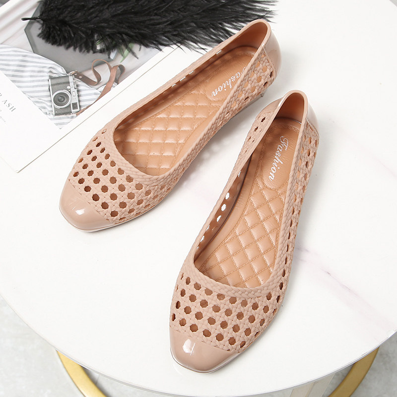 2022 New Hundred Sandals Summer Non Slide Fashion Hollow Bag Shoes Breakthrough Simple Rough Fold